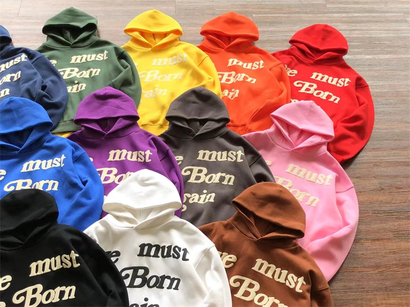 

2023 Foam Logo CPFM.XYZ hoodies Ye Must Be Born Again Kanye West Hoodie Men Women OversizeCPFM Cactus Plant Flea Market Hoodie