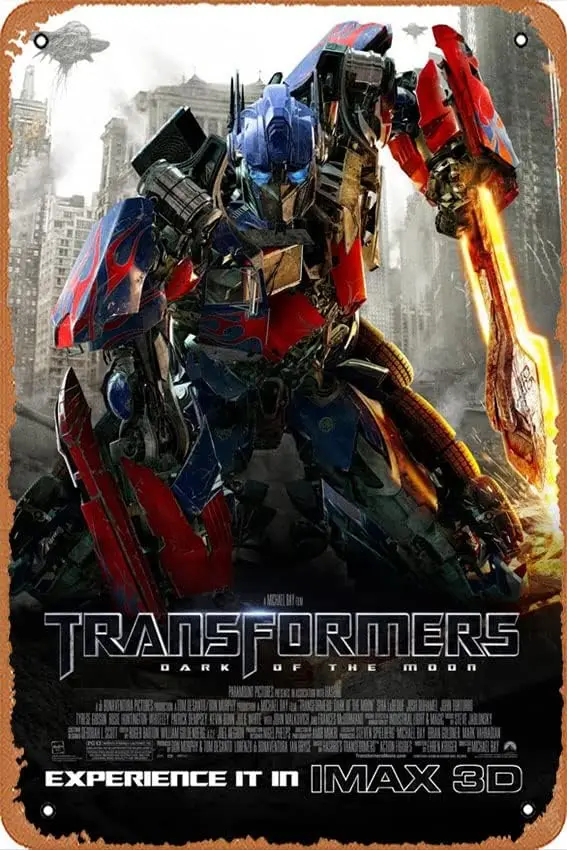 Плакат Vntge Flm Trnsformers: Drk of the Moon move Tn Sgns Celebrty Move Televson Постер Ретро Gft Kroke TV Poster