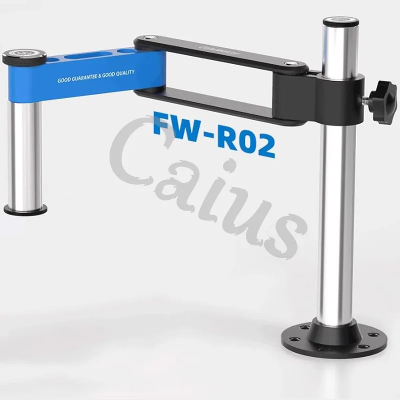 

FORWARD FW-R02 Поворотный рычаг микроскопа, свободная регулировка высоты 360° ° Вращение с выравнивающим устройством Металлический кронштейн телескопический складной
