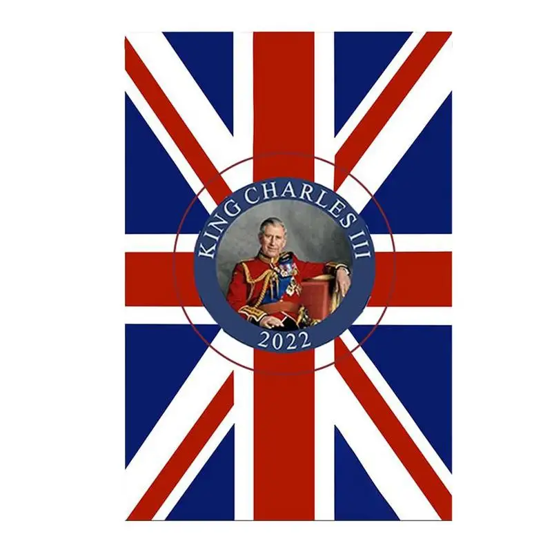 

Charles III Union Jack Flag Long Live The King Souvenir Flag King Charles Banner God Save The King Ascend Great British New King
