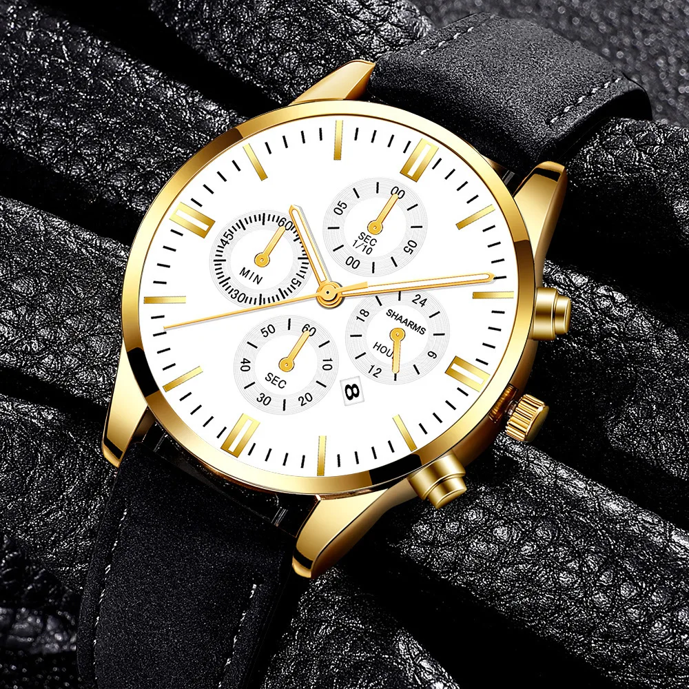 

2022 Whatches for Men Wrist Watch Watch Men Sports Men's Watch Men's Leather Business Watch Calendar Quartz Watch Relojes