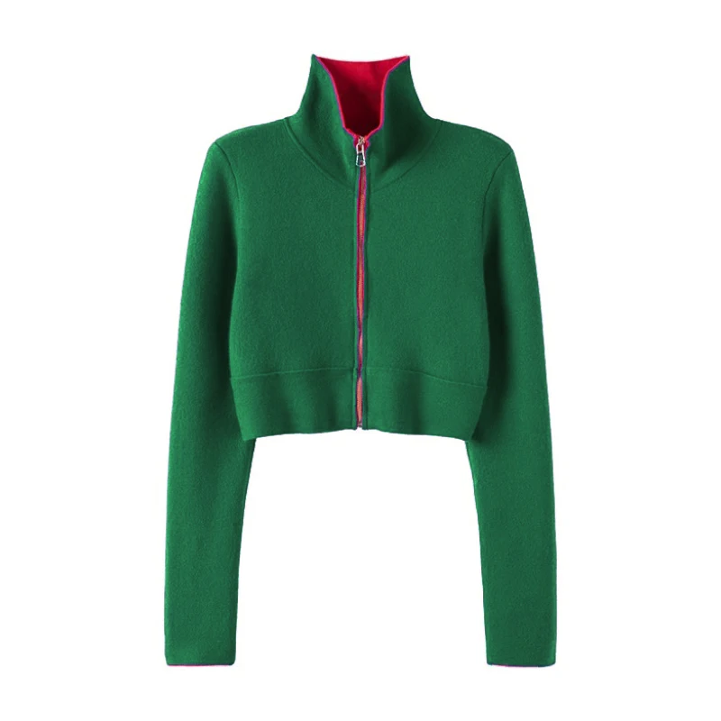 Вентилятор любит то много! 00% чистый кашемир облегающий короткий вязаный