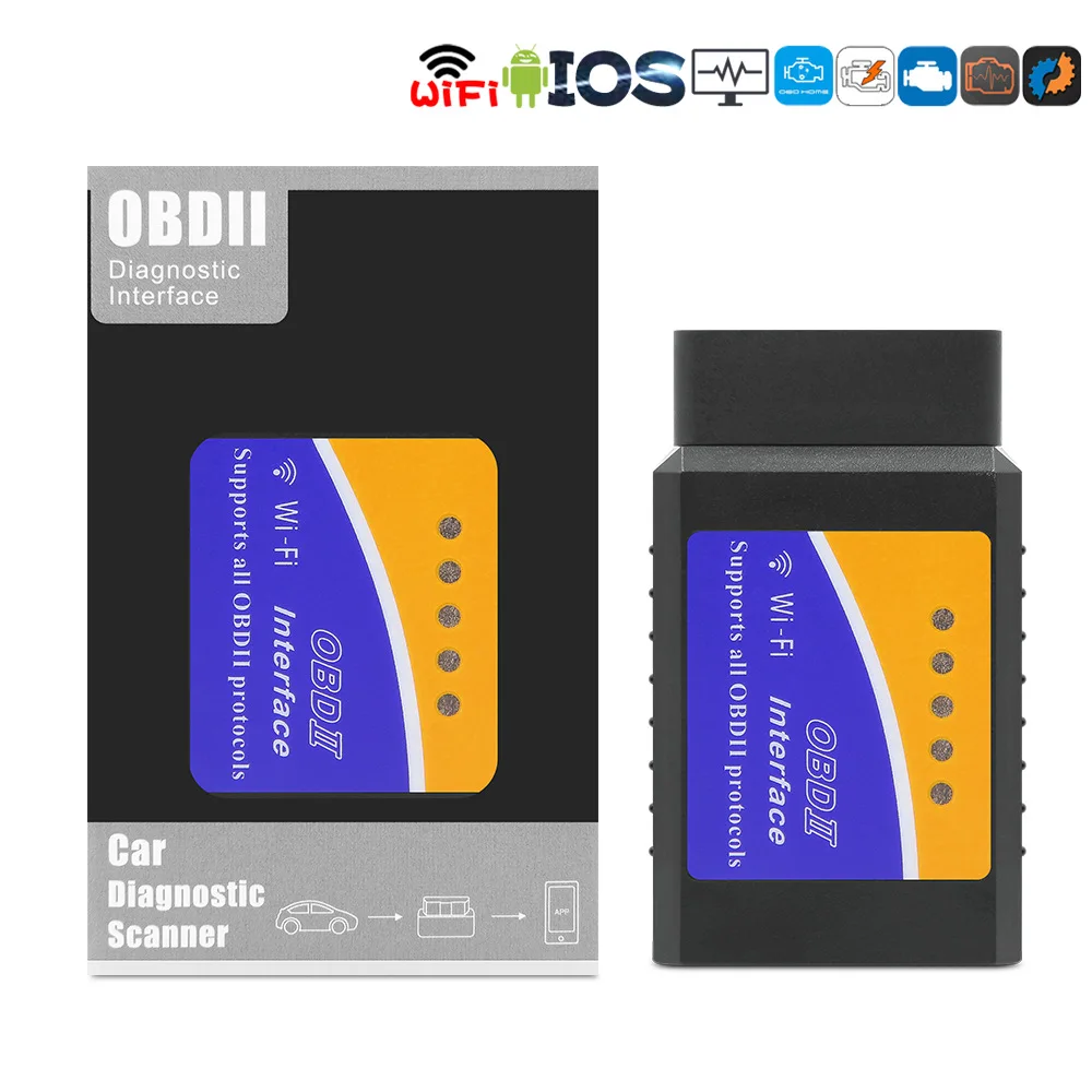 

ELM WIFI 327 OBD2 Tester Diagnostic scan for IOS Android Windows Symbian