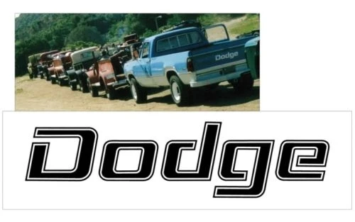 

For 1977-84 DODGE TAILGATE VINYL DECAL STICKER VEHICLE TRUCK