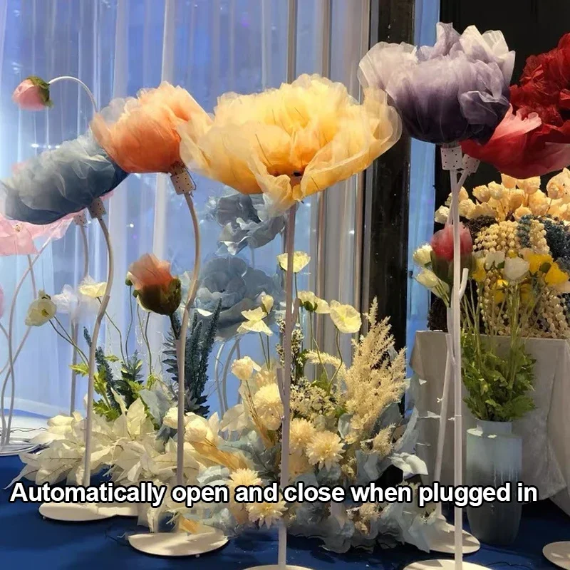 Свадебное освещение цветок искусственное с автоматическим открыванием и