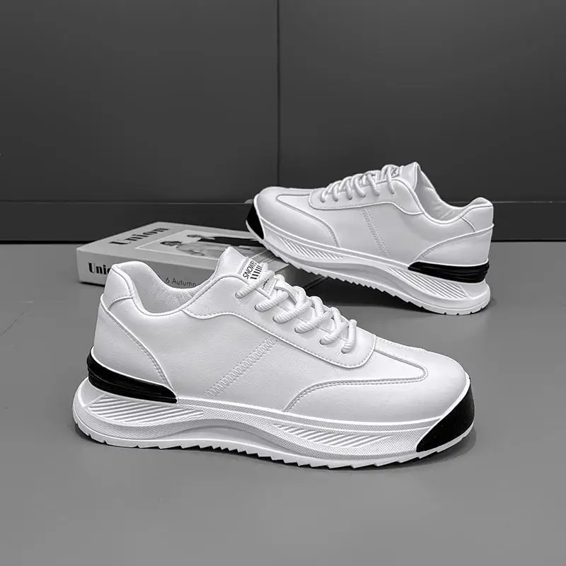 

Men's White Shoes Autumn Soft Bottom Youth Sports Leisure Argan Sneakers Men's Slip-on Gommino Driving