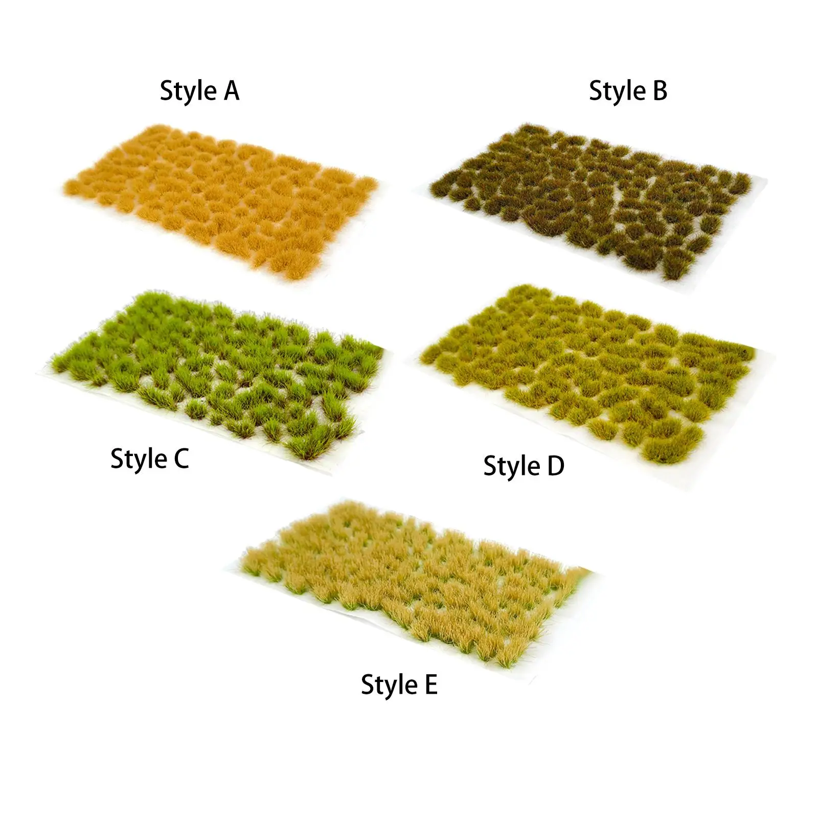 

95Pcs Simulation Large Cluster Grass Train Sand Table Model Material Flower Cluster Static Scenery Model for Building