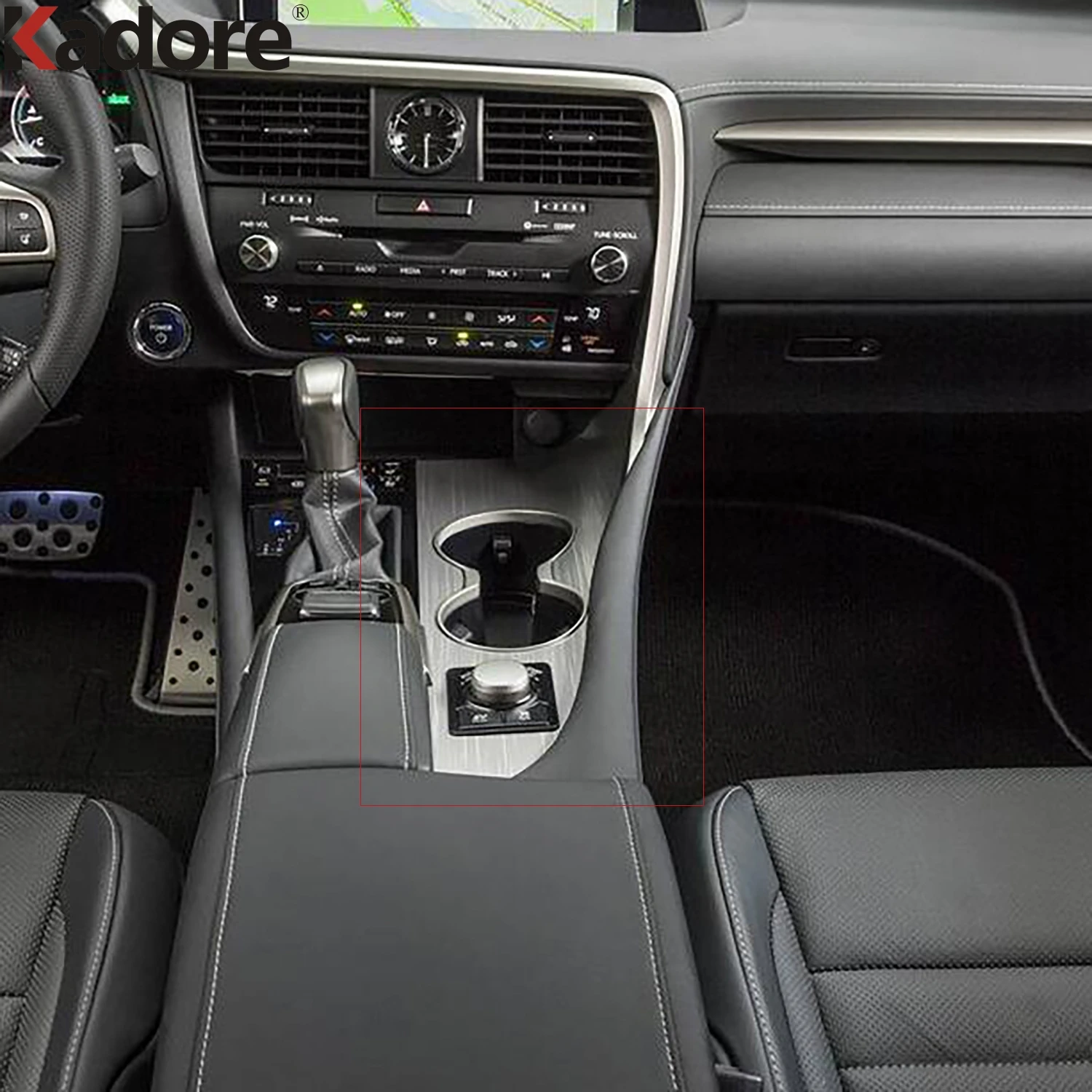 

Для LEXUS RX 200T 350 450H 450HL 2016-2022 аксессуары для интерьера матовая Автомобильная консоль коробка передач держатель стакана воды панель Крышка отде...