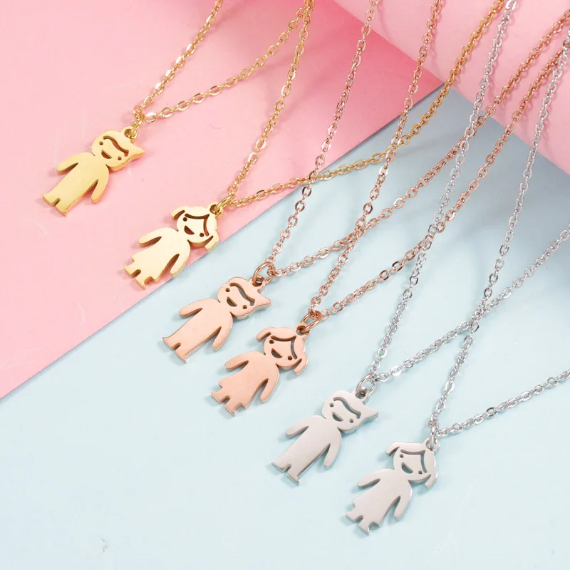 

Gothic Jewelry Lovers' Accessories Stainless Steel Necklace for Women Men Pendant Necklace Choker Valentine's Day Gifts