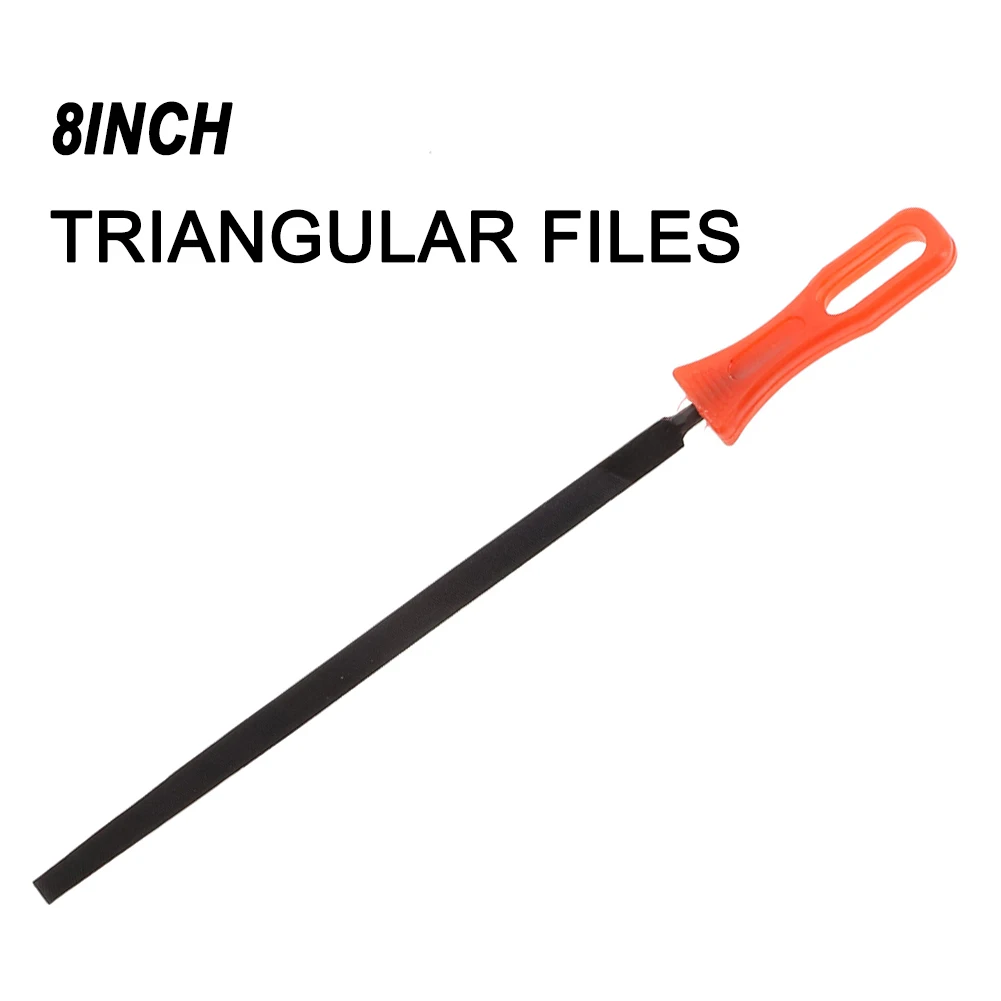 

Polishing Triangular File Hand Tool Jade Jewelry Metal For Wood Glass Grinding Plastic Shaping Woodworking 8 Inch