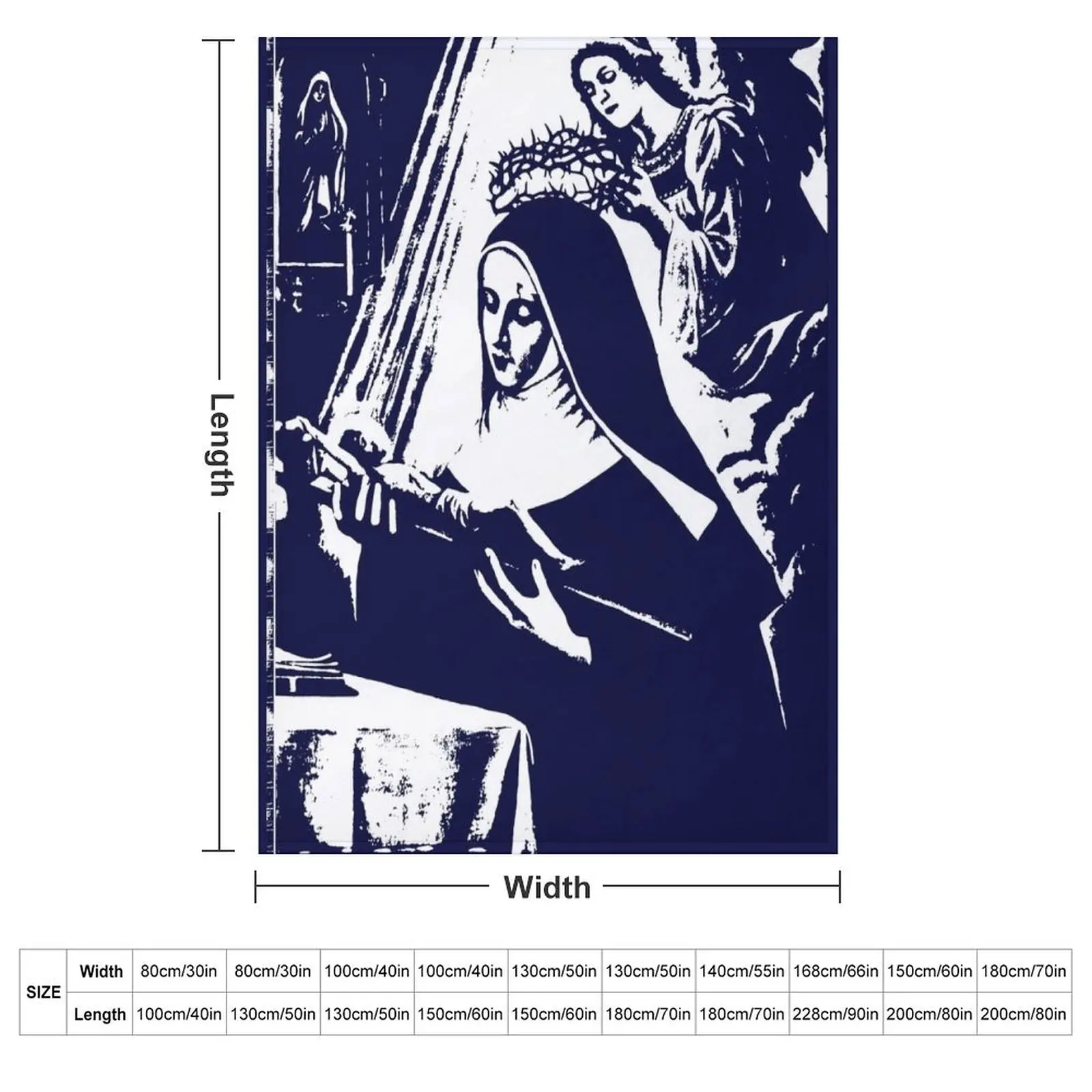 Одеяло Saint Rita of Cascia на Хэллоуин одеяла для сна в среду