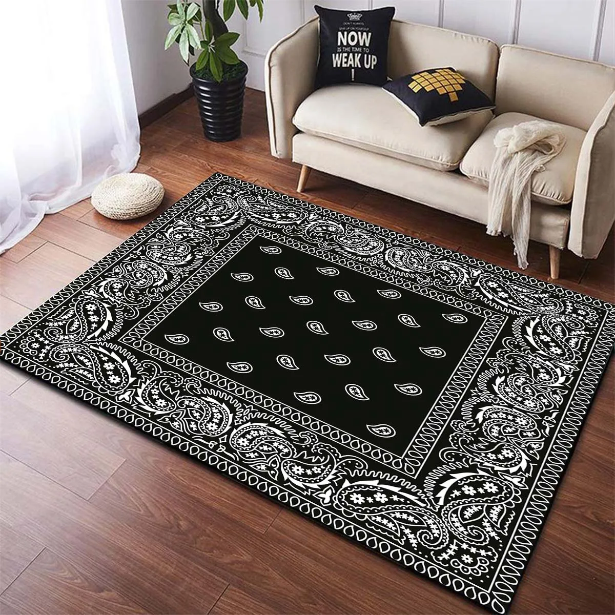 

Bandana Pattern Area Rugs Carpet Runners Area Rug Carpets for Living Room Rugs for Bedroom Kitchen Mat Room Decor Door Mat