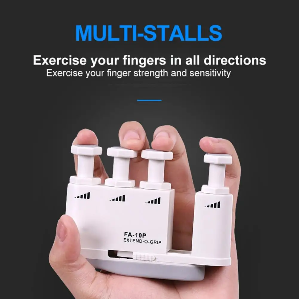 

Finger Strengthener Ergonomic Design Multi Gear Adjustment Portable Guitar Finger Trainer Tool for Musician