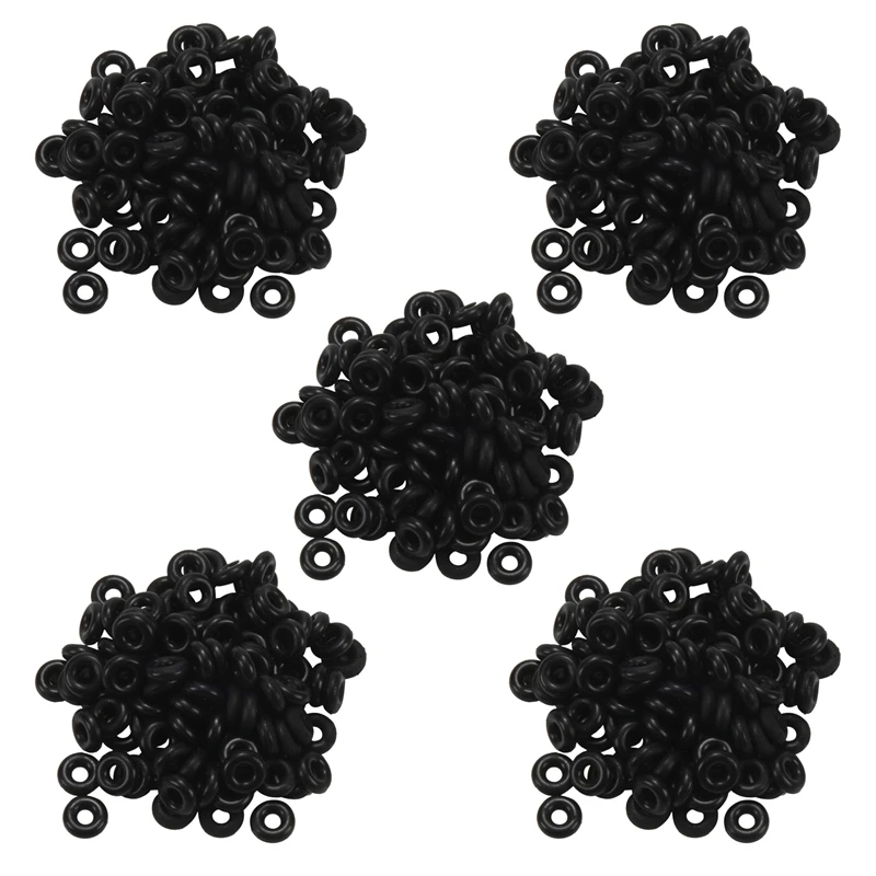 

500Pcs Rubber Carp Fishing Terminal Tackle Round Fishing O Rings Nonslip Stopper 6Mm