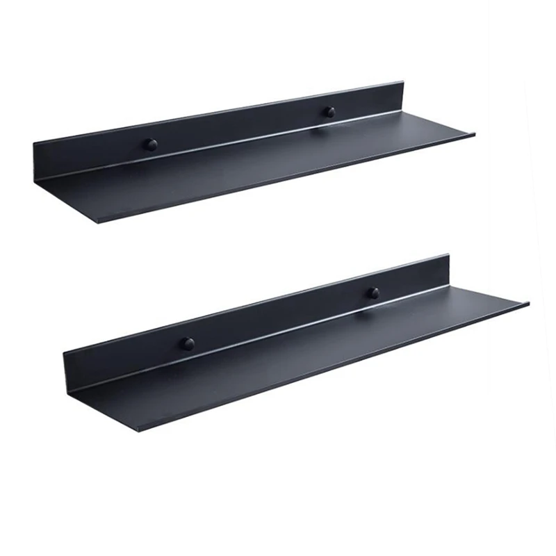 

JFBL Hot 2Pcs Bathroom Shelves Kitchen Wall Shelf Shower Storage Rack Bathroom Accessories - 40Cm & 30Cm