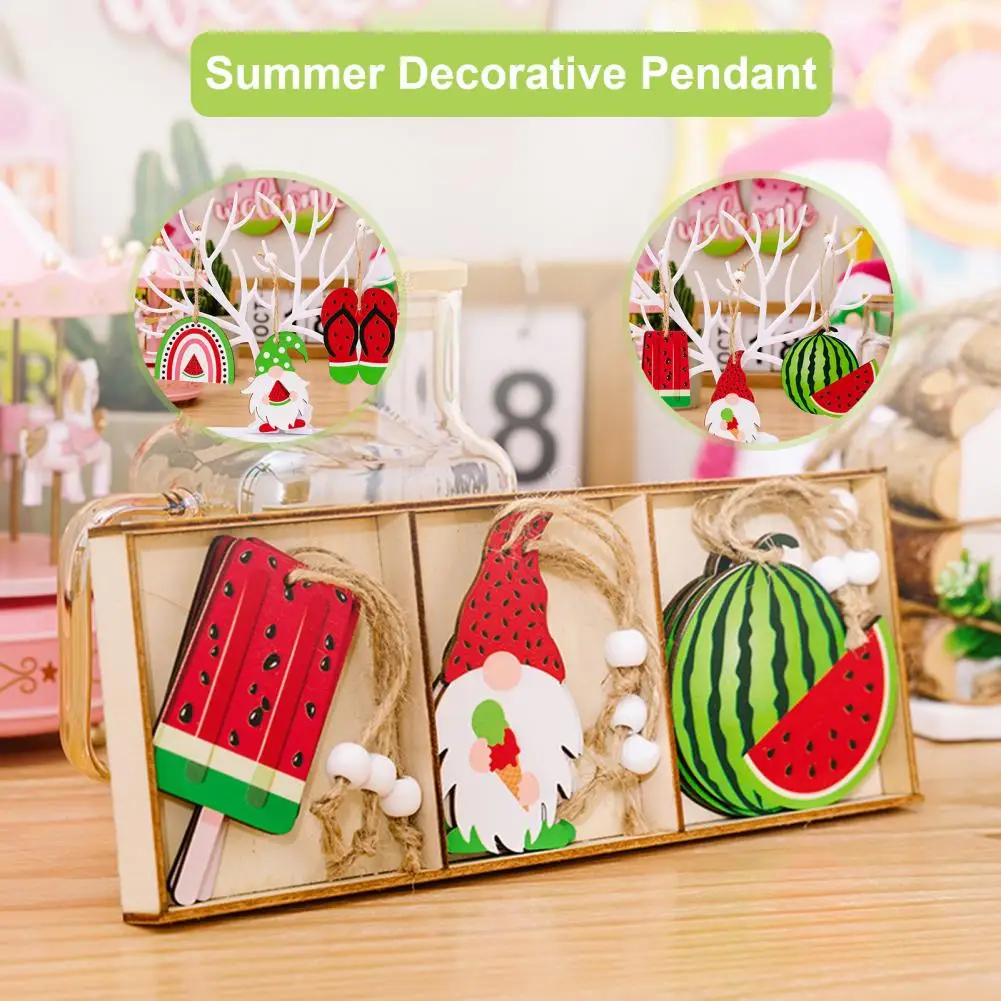 

Creative Wooden Pendant Fadeless Long Lasting Slippers Shoe Summer Pendant Eco-friendly Summer Pendant Party Favor