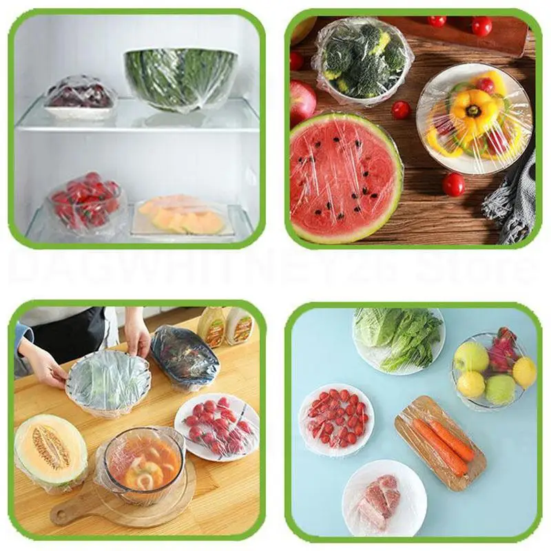 Кухонная сумка для хранения свежих продуктов одноразовая крышка еды пластиковая