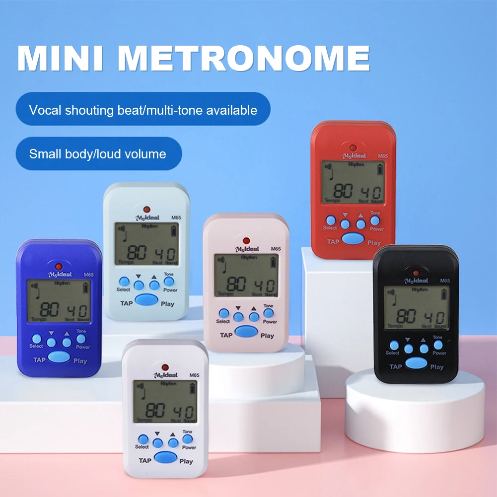 

Цифровой метроном M65, карманный телефон с динамиком, отображением времени, для гитары, пианино, скрипки