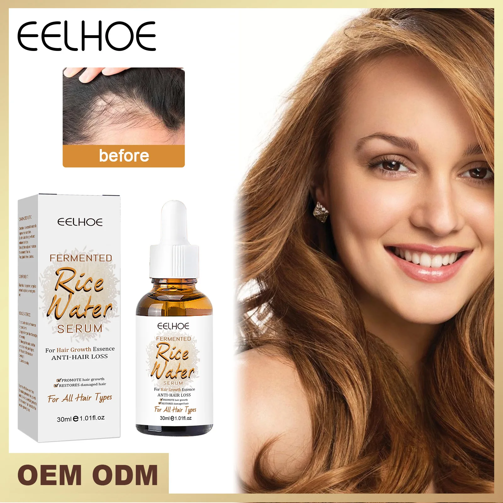 

Free Shipping Eelhoe Unisex Rice Shampoo Conditioner Anti Hair Loss Treatment Fast Growth Serum Longer Thick Supple Hair Care