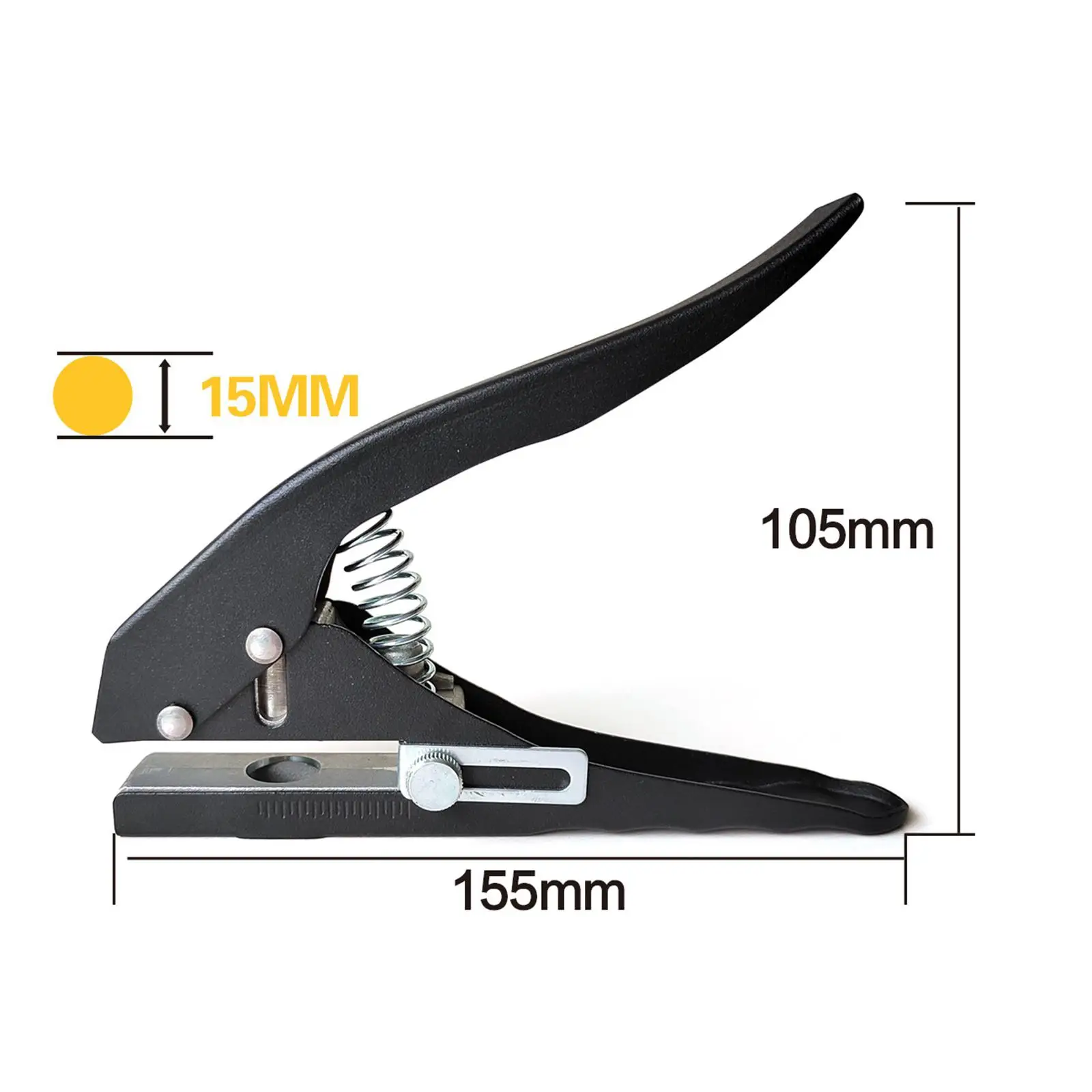 

Portable Hole Puncher Punching Tool Handheld Copper Alloy Portable Hole Punch Pliers for Craft Paper Greeting Cards Labels Photo