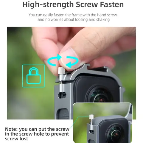 1 шт. для Insta360 X3 алюминиевая защитная рамка Холодный башмак крепление кронштейны корпус металлический корпус крышка
