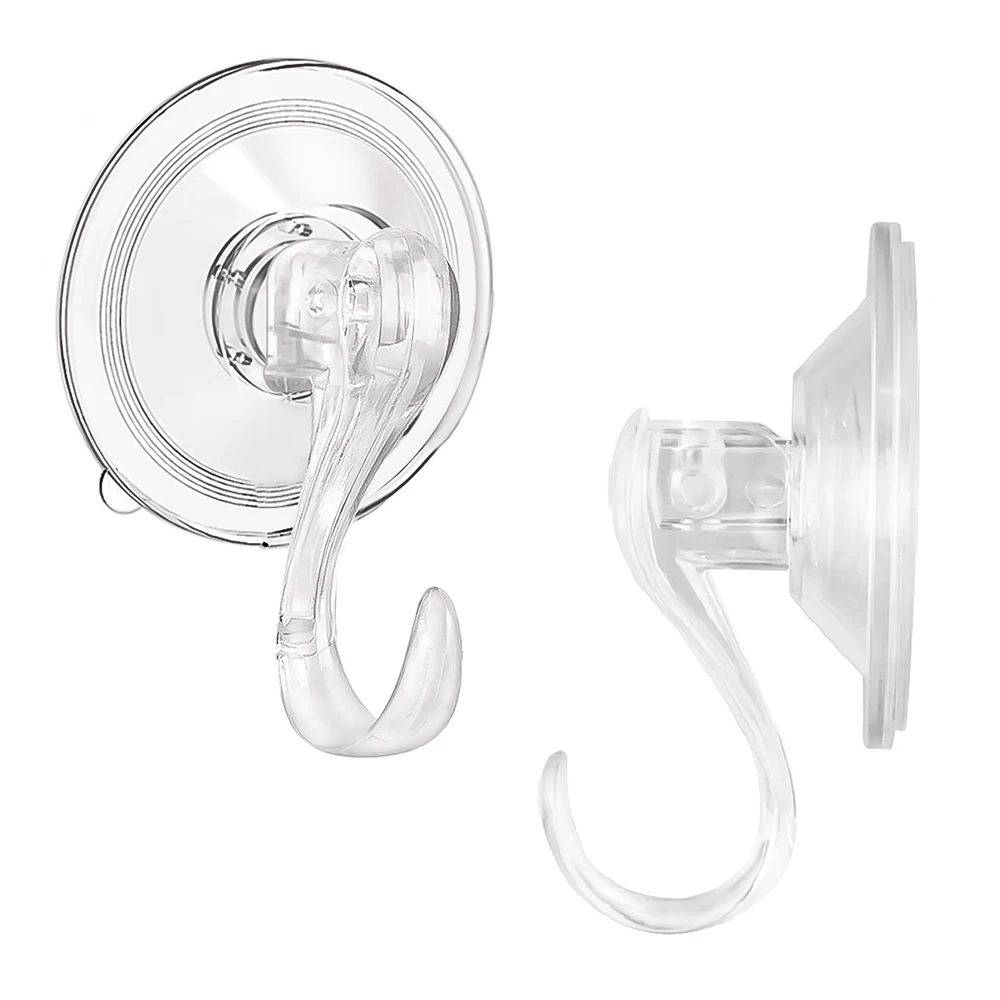 

2 шт./набор, прозрачные многоразовые крючки для вакуумной присоски