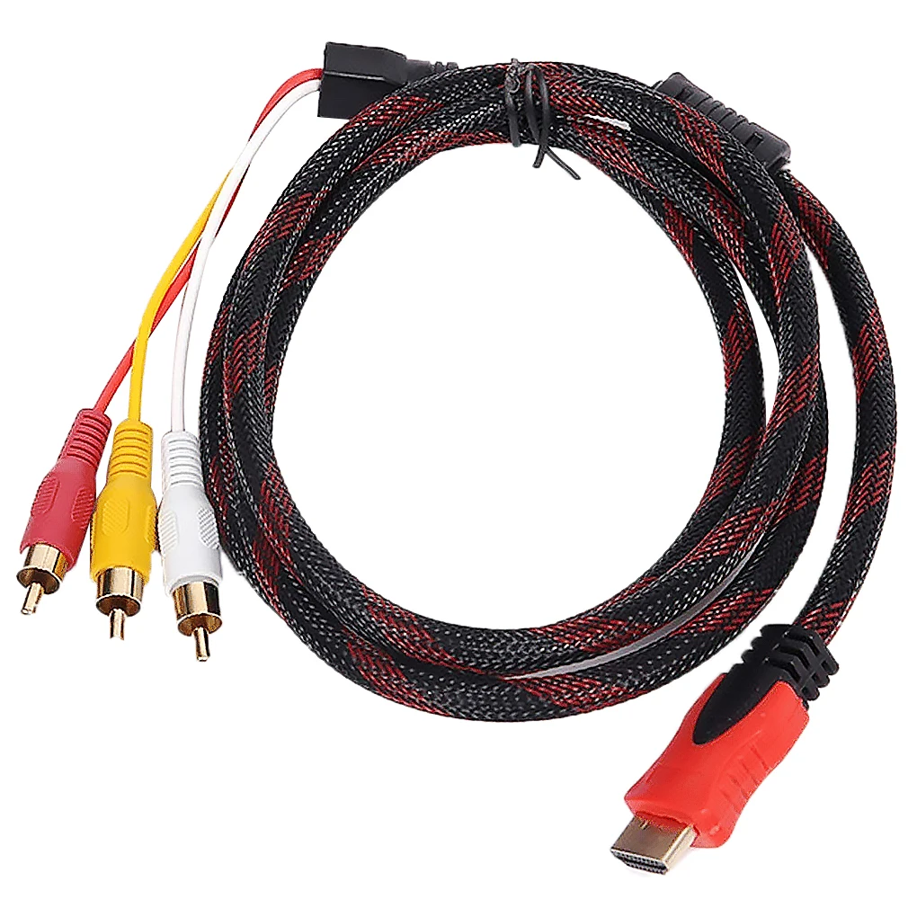 Адаптер-переходник со штекера HD на 3 RCA Видео Аудио AV для HDTV 1080 P цифровой