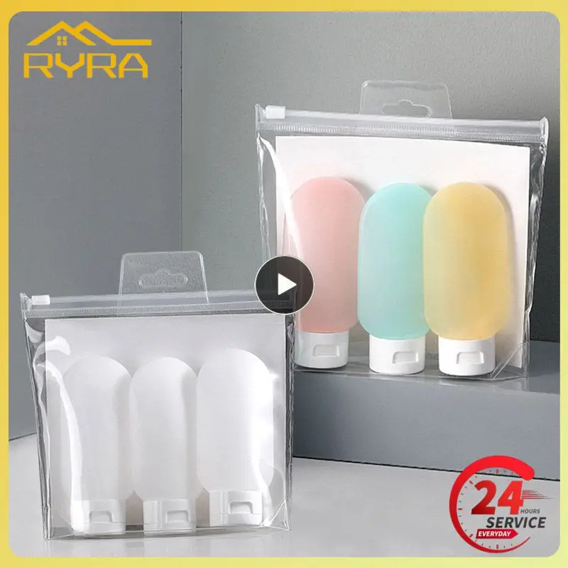

1~5PCS Bathroom Soap Shampoo Dispenser Shower Gel Liquid Empty Refillable Packing Container Lotion Dispensing Bottles 60ml