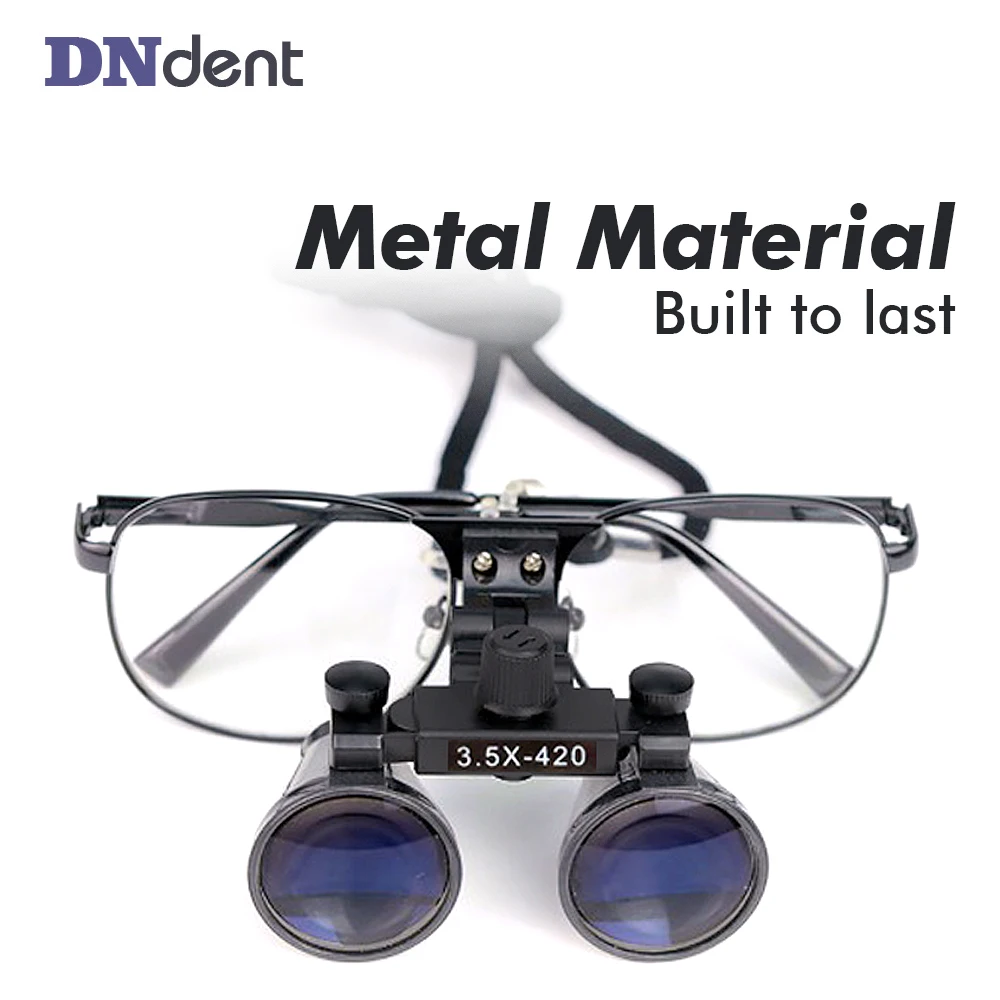 

Depth View Surgery Dental Loupes with Ultra-lightweight Metal Eyeglasses 2.5X 3.5X Binocular Magnifier Surgical Dentist Loupes