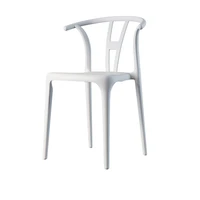 white plastic computer chair comfortable ergonomic modern office chair low back lounge nordic silla comedor room furniture