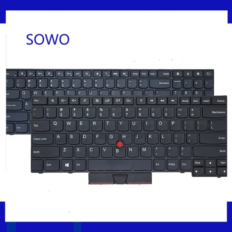 Фото Новая сменная клавиатура для ноутбука, совместимая с Lenovo Thinkpad E430 E430C E330 E430S E435 S430 E445 E335 T430U L330 №1