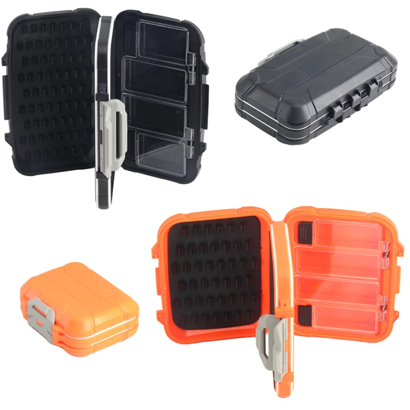 

JSFUN Multifunctional Double Sided Tool Case Shockproof Sealed Waterproof Fishing Gear Box Multifunctional Fly Lure Box M410