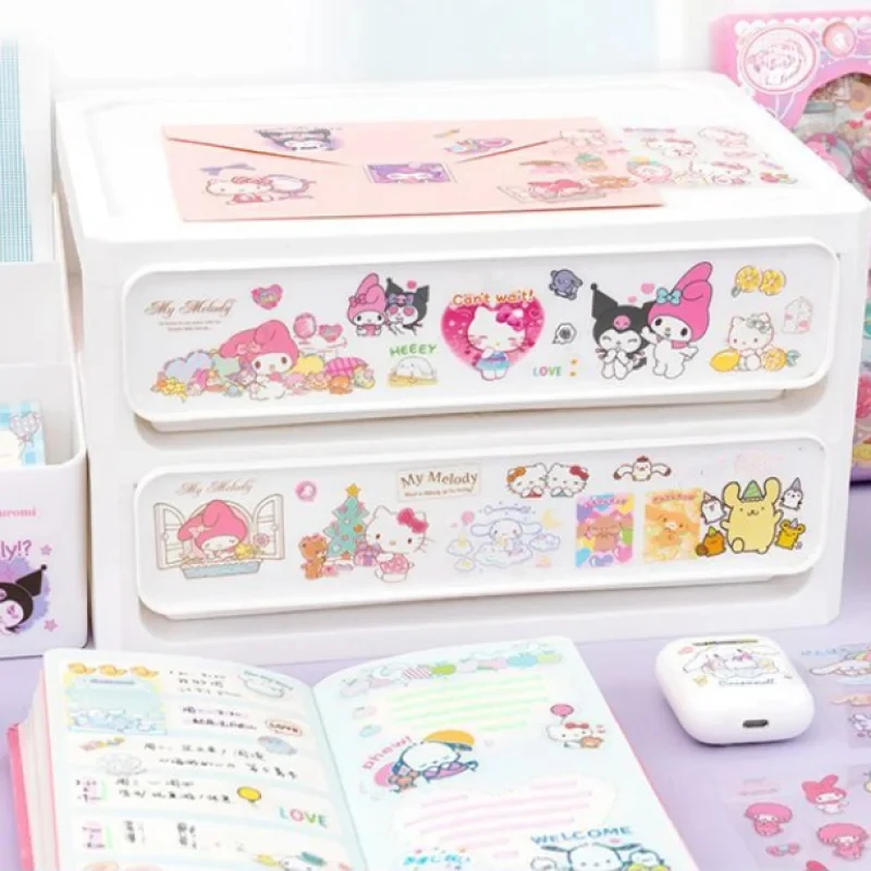 Набор стикеров Hello Kitty Sanrio из 100 предметов водостойкие стикеры в стиле коричного