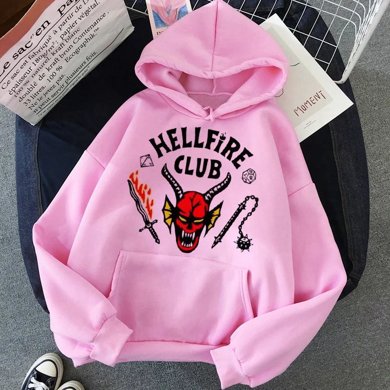 

Eddie Munson Hellfire Club hoodies female y2k aesthetic anime streetwear 2022 women clothing anime