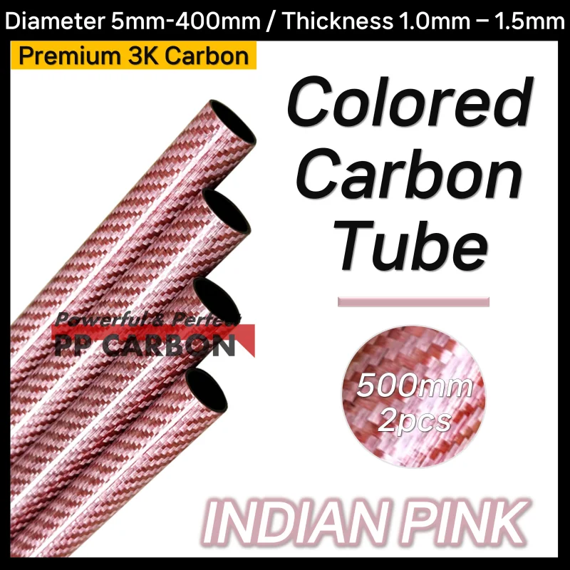 

Colored Carbon Fiber Tube for RC Airplane Parts OD 6-30mm Indian Pink Carbon Tube for RC Drone Accessories 3K Material