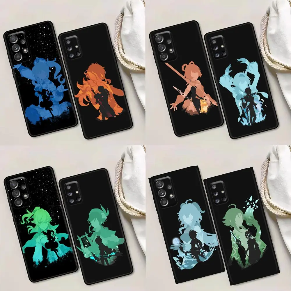 

Case for Samsung A01 A02 A03s A11 A12 A21s A32 Case A41 A72 A52s 5G A91 Soft Silicone Cover Genshin Impact