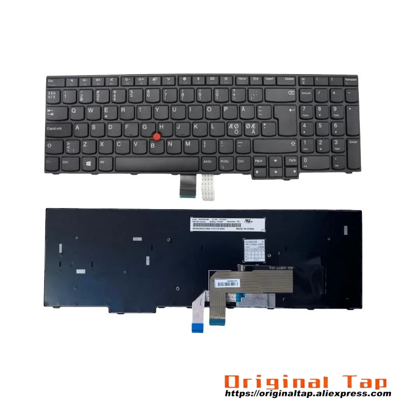 Клавиатура NDC Nordic для Lenovo Thinkpad E570 E570c E575 01EN353 01EN355 01EN357