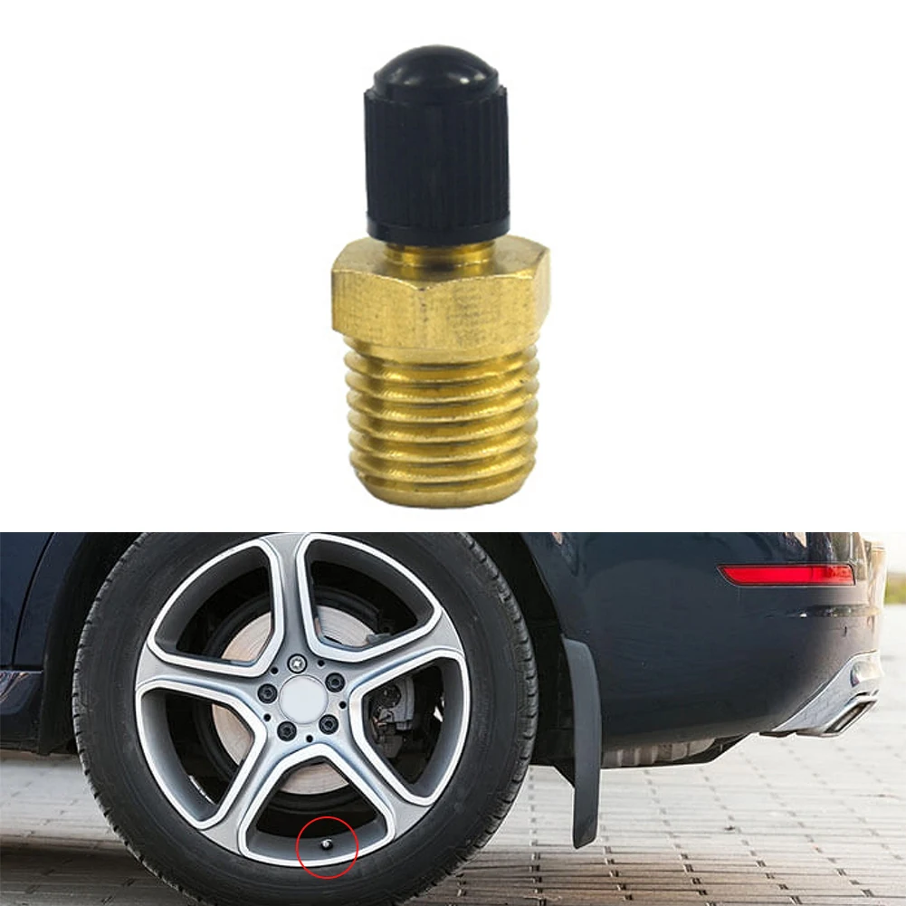 

2PCS 1/4in Car Tire Valve Core Brass Rubber Inflatable Rubber Tank Filling Valve Car Motorcycle Tire Accessories