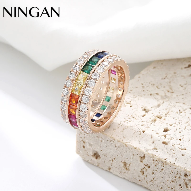 Обручальные кольца NINGAN для женщин и девушек на палец женское ювелирное украшение