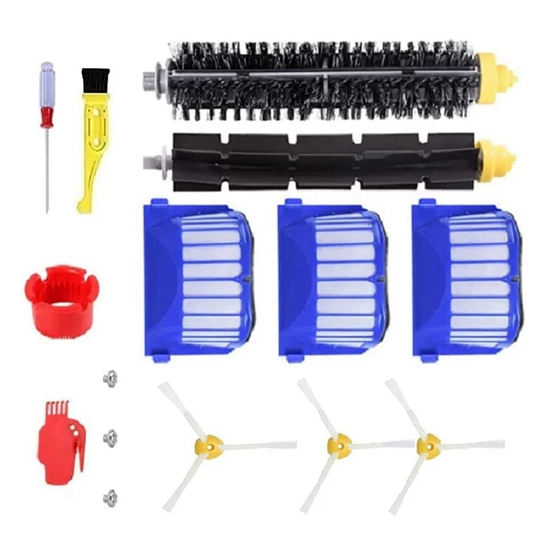 

Сменные детали совместимы с фильтром Irobot Roomba 675 677 671 655 645, боковой щеткой, щетиной и гибкой щеткой