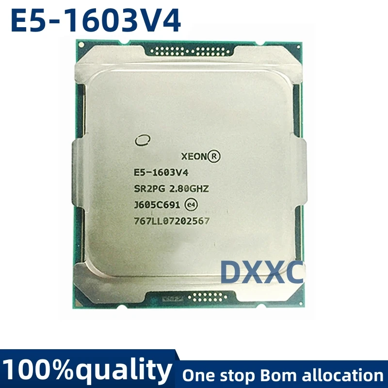 Xeon E5-1603V4 E5 1603V4 SR2PG 2.80GHz 4Cores CPU Processor 10M LGA2011-3 Processor E5 1603 V4