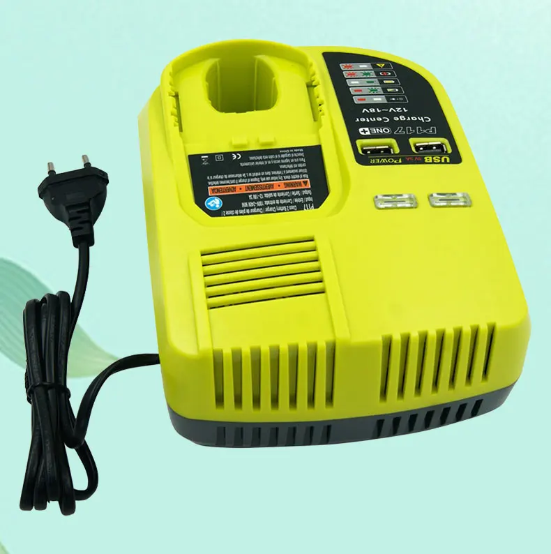 

Универсальное зарядное устройство для Li-Ion Nicd Nimh батарей Ryobi P103 P105 P107 P118 с USB-портом