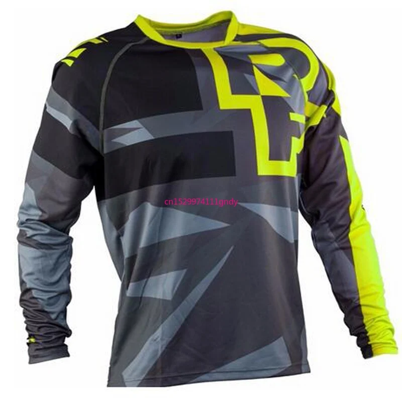 

2022 RF футболка "Велоспорт" горный велосипед с длинным рукавом дышащая гоночная одежда DH MTB внедорожник Мотокросс BMX Джерси