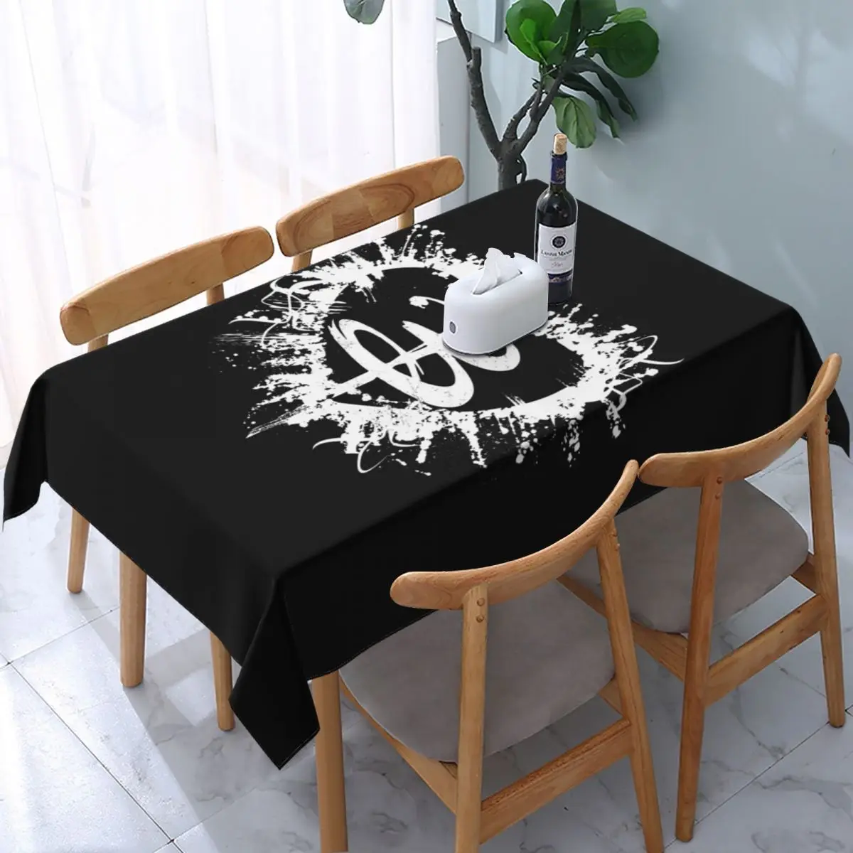 

Buffy The Vampire Slayer Tablecloth Rectangular Fitted Oilproof Supernatural TV Show Table Cover Cloth for Kitchen