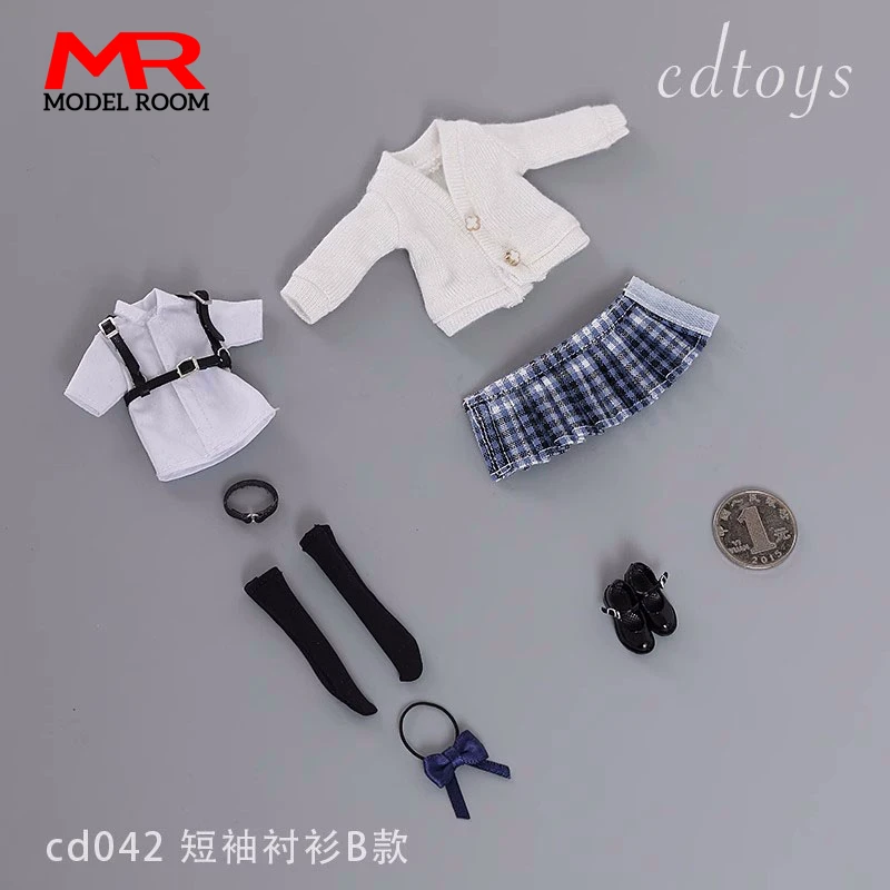 Cdtoys cd042 масштаб 112 Студенческая униформа для девочек JK костюмы одежда модель подходит 6 дюймов TBL PH женщина-солдат экшн-фигурки Куклы (art.: 3920c1fa0d8da) - 3920c1fa0d8da