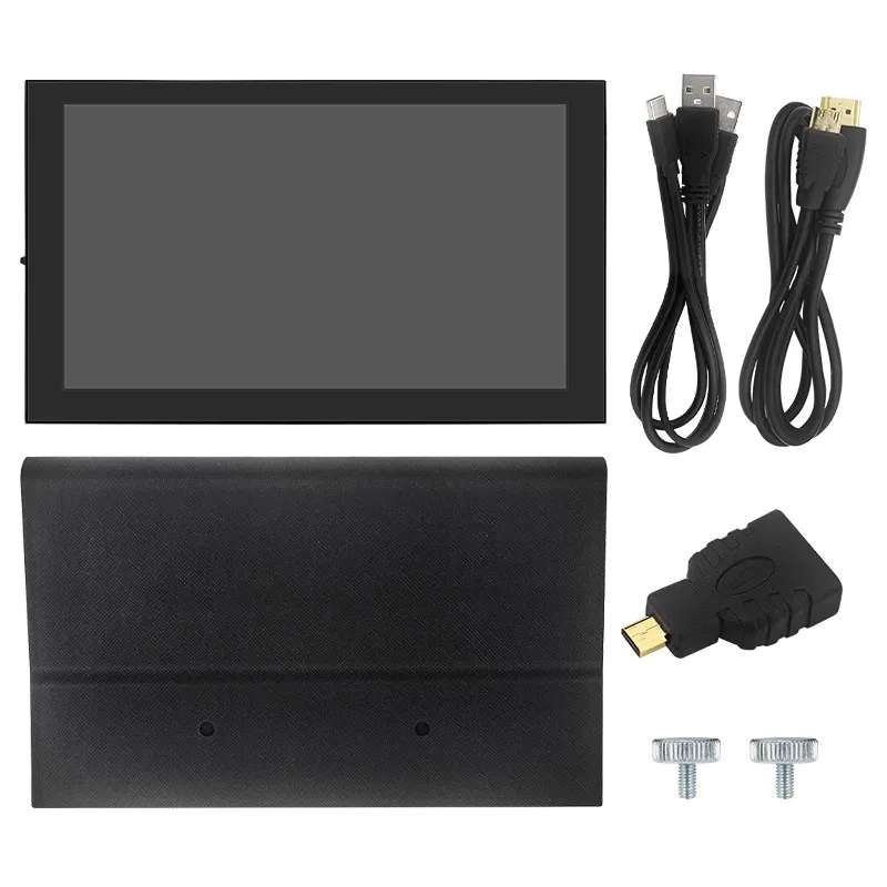 Raspberry Pi 7 Inch IPS Touch Screen 1024*600 HDMI-compatible LCD Module Display with Case Holder for Raspberry Pi 4B Windows PC images - 6