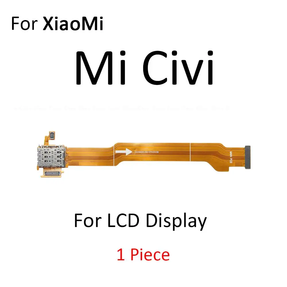 Основной материнская плата ЖК-дисплей Разъем гибкий кабель для XiaoMi Mi Note 10 10i 10T Lite