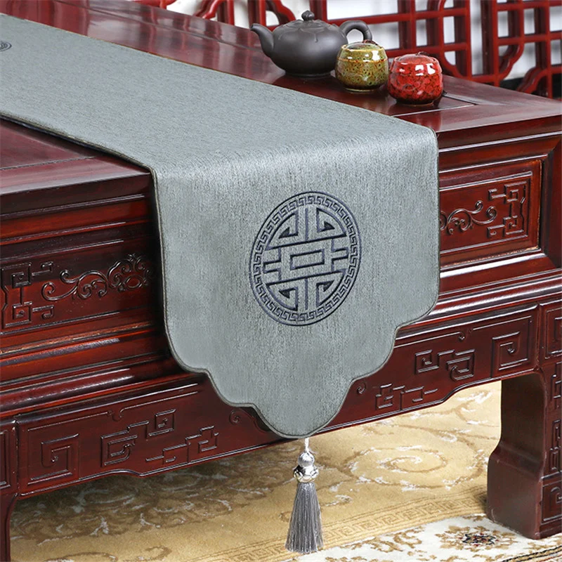 

Скатерть в китайском стиле, простой столик с флагом для телевизора, кабинета, скатерть для гостиной