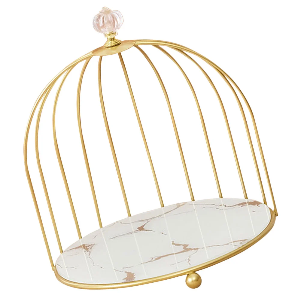 

Stand Holder Cake Tray Cupcake Cage Display Bird Decorative Dessert Wedding Organizer Jewelry Perfume Desktop Party Plate