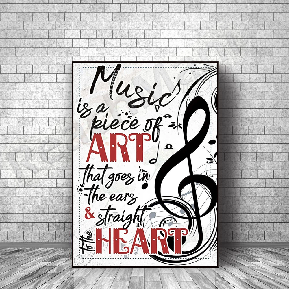 Постер с мотивами музыки постер подарок учителю и пианино мотивом настенное